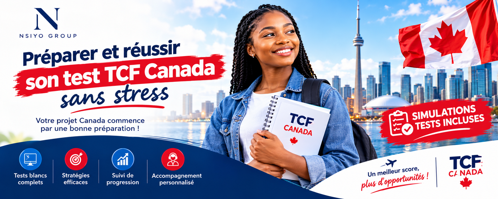 Préparer et réussir le TCF Canada sans stress : simulations et conseils